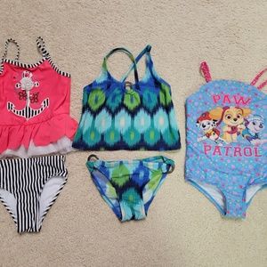 3pk of 2T swimsuits - Flapdoodles, Babygap, Paw Patrol